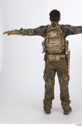 Whole Body T poses Army Athletic Standing Street photo references